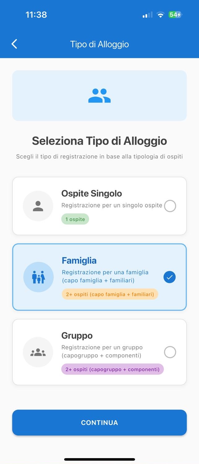Tipo di Alloggio